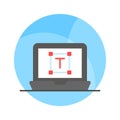 An amazing icon of text tool in flat style, ready to use icon