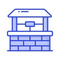 An amazing icon of water well in trendy design style