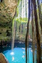 Amazing Ik-Kil Cenote near Chichen Itza, Mexico Royalty Free Stock Photo