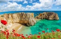 Amazing landscape in  Algarve Royalty Free Stock Photo