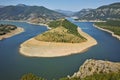 Amazing landscape of Arda River and Kardzhali Reservoir Royalty Free Stock Photo