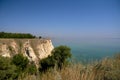 Beautiful view of Stepan Razin rock, Volga river Royalty Free Stock Photo