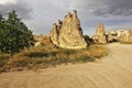 The amazing landscape of Cappadocia. A summer day Royalty Free Stock Photo