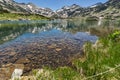 Amazing landscape of Demirkapiyski chuki and Dzhano peaks, Popovo lake, Pirin Mountain Royalty Free Stock Photo