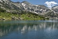 Amazing landscape of Demirkapiyski chuki and Dzhano peaks, Popovo lake, Pirin Mountain Royalty Free Stock Photo