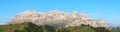 Amazing landscape at the Dolomites, Italy. view at Sella group during summer time