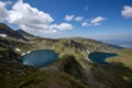Landscape of The Eye and The Kidney lakes, The Seven Rila Lakes, Bulgaria