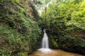 Landscape of First Gabrovo waterfall cascade in Belasica Mountain, Novo Selo, Republic of Macedonia