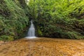 Landscape of First Gabrovo waterfall cascade in Belasica Mountain, Novo Selo, Republic of Macedonia