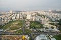 Amazing landscape of Ho chi Minh city, Vietnam Royalty Free Stock Photo