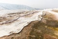 White terraced baths of Pamukkale thermal springs, Turkey