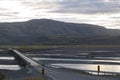 Amazing landscape on the road in the East Fjords in Iceland Royalty Free Stock Photo