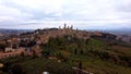 Amazing landscape in small villages in Tuscany Royalty Free Stock Photo