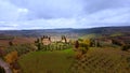 Amazing landscape in small villages in Tuscany Royalty Free Stock Photo