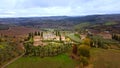 Amazing landscape in small villages in Tuscany Royalty Free Stock Photo