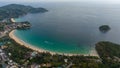 Kata beach landscape from drone Royalty Free Stock Photo