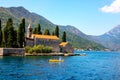 Amazing landscape view of the mountains, the sea, the island