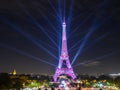 Amazing Light Show of Eiffel Tower