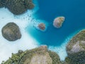 Aerial View of Beautiful Islands in Wayag, Raja Ampat