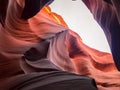 Colorful lower antelope canyon