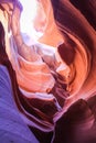 Colorful lower antelope canyon