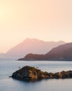 Amazing Mediterranean seascape in Turkey Royalty Free Stock Photo