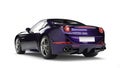 Amazing metallic purple luxury sports car - back view