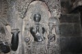 Amazing micro work done sculpture inside the main sanctum of Hoysaleswara Temple