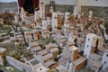 Miniature exhibit buildings of the Medieval San Gimignano hilltop town. Tuscany region. Italy Royalty Free Stock Photo