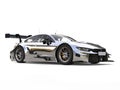 Amazing modern metallic super race car - beauty shot