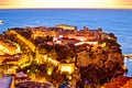 Amazing Monaco old town on the hill sunrise view Royalty Free Stock Photo