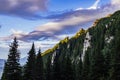 Amazing morning light and surreal clouds over the peaks