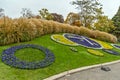 Amazing morning view of flower clock in City of Geneva, Switzerland Royalty Free Stock Photo