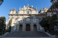 Amazing Morning view of Parish of Santa Barbara in City of Madrid, Spain
