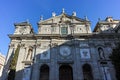 Amazing Morning view of Parish of Santa Barbara in City of Madrid