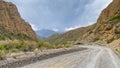 Amazing mountain landscape. Serpentine mountain roads. Panorama of the canyon. Beautiful nature