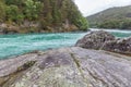 Amazing mountain river in Norway. landscape. Turquoise River. Fast flow mountain River in Norway Royalty Free Stock Photo