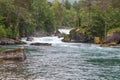 Amazing mountain river in Norway. landscape. Turquoise River. Fast flow mountain River in Norway Royalty Free Stock Photo