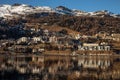 Amazing mountain scenery from St. Moritz, Switzerland.