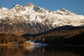 Amazing mountain scenery from St. Moritz, Switzerland.