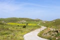 Amazing mountainous scenery in Lemnos island, Greece