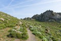 Amazing mountainous scenery in Lemnos island, Greece