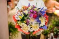 Amazing multicolored valentine bouquet of beautiful flowers