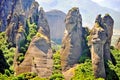 Amazing natural cliffs in mountains of Meteors