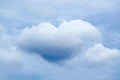 Amazing Natural Heart Shape Cumulus Cloud Floating on the Sky Royalty Free Stock Photo