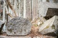 Amazing natural pentagonal blocks of stones.