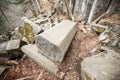 Amazing natural pentagonal blocks of stones.