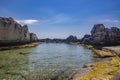 The amazing natural pools of Marina Serra, in Puglia, Salento, Tricase Royalty Free Stock Photo