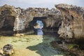 The amazing natural pools of Marina Serra, in Puglia, Salento, Tricase Royalty Free Stock Photo