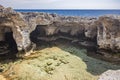 The amazing natural pools of Marina Serra, in Puglia, Salento, Tricase Royalty Free Stock Photo